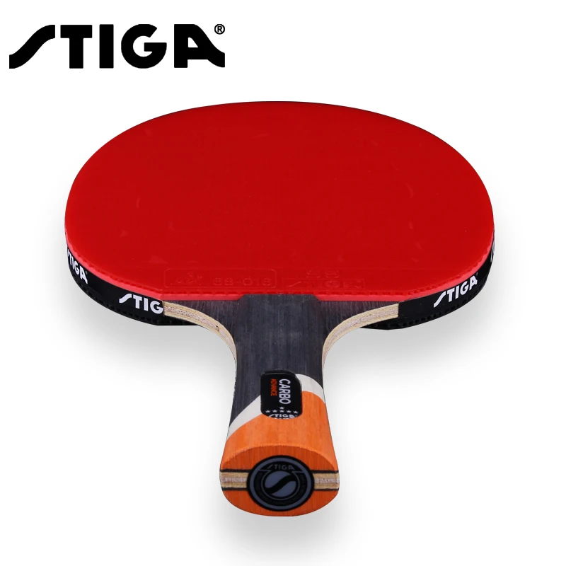 Table Tennis Youtube - オリジナル Stiga 6 スターテーブルテニスラケットダブルピンプルインラバーピンポンラケットテニスデメサ卓球ラケットカバー付き