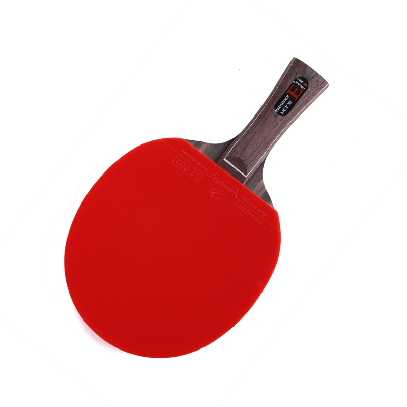 Table Tennis Forehand - Lemuria EBENHOLZ-卓球ラケット、ピンプルズインラバー接着、5プライ、7プライ純木ループ、アタックピンポン、パデル