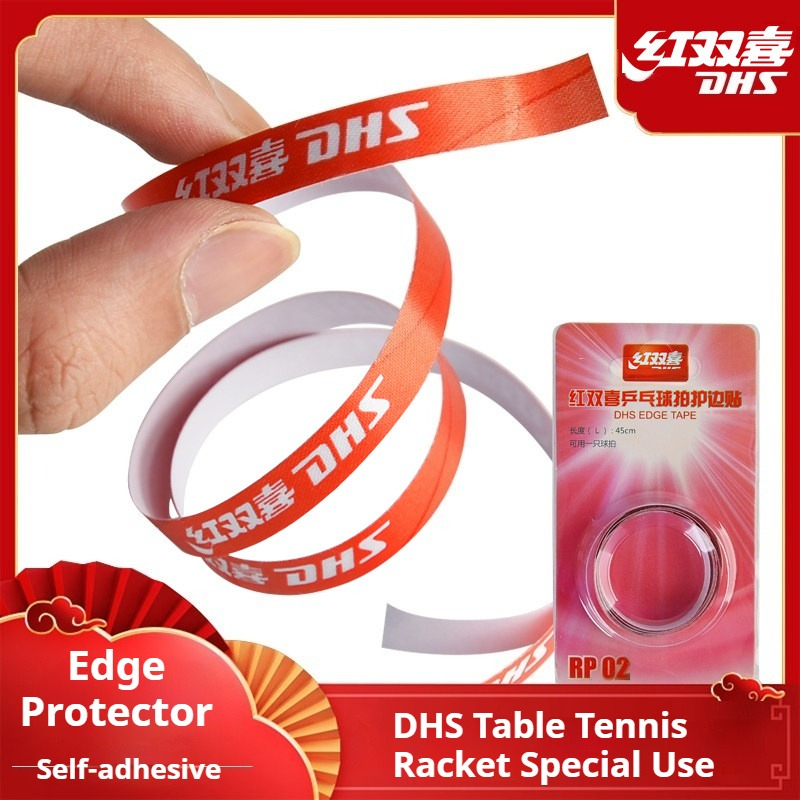 Table Tennis Court - DHS 自己粘着卓球ラケット厚いエッジテープ保護ストリップ職業卓球ラケットスポーツアクセサリー 1/2 個
