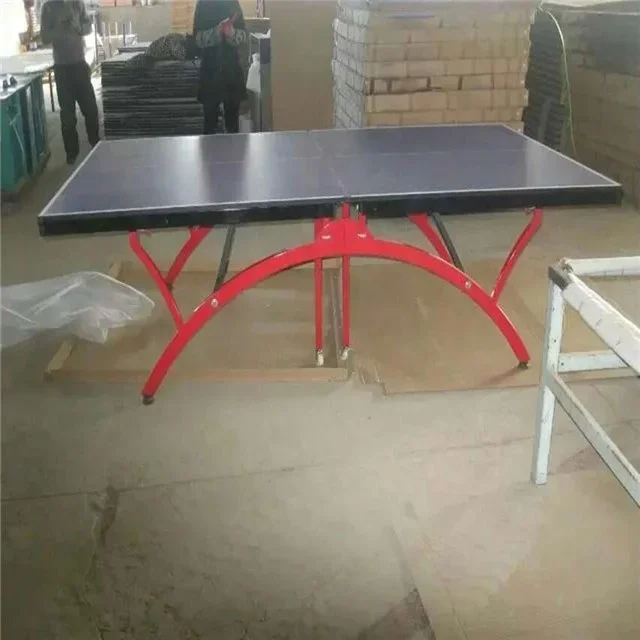 Table Tennis Youtube - 2026年公式サイズSMC屋外用卓球台 トレーニング用スチール製金属フレームチューブ 防水ピンポン台
