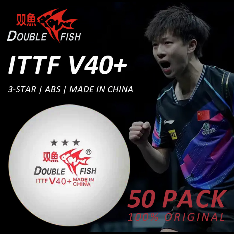 Donic Table Tennis Ball - DOUBLE FISH 卓球ボール 3 スター V40+