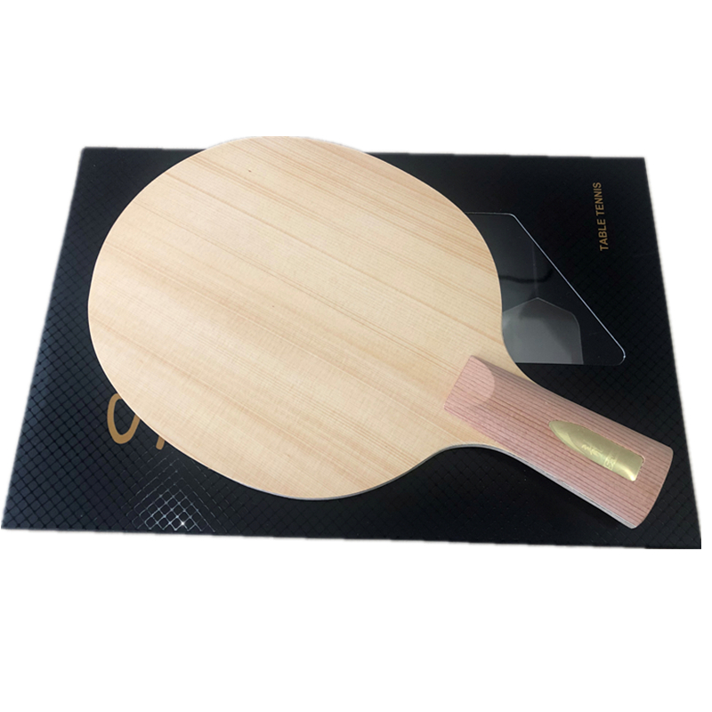 Table Tennis Forehand - 子供または-カーボンの卓球ラケット,クロス,カーボンファイバー,高速攻撃,fl,st,cs,青,7層