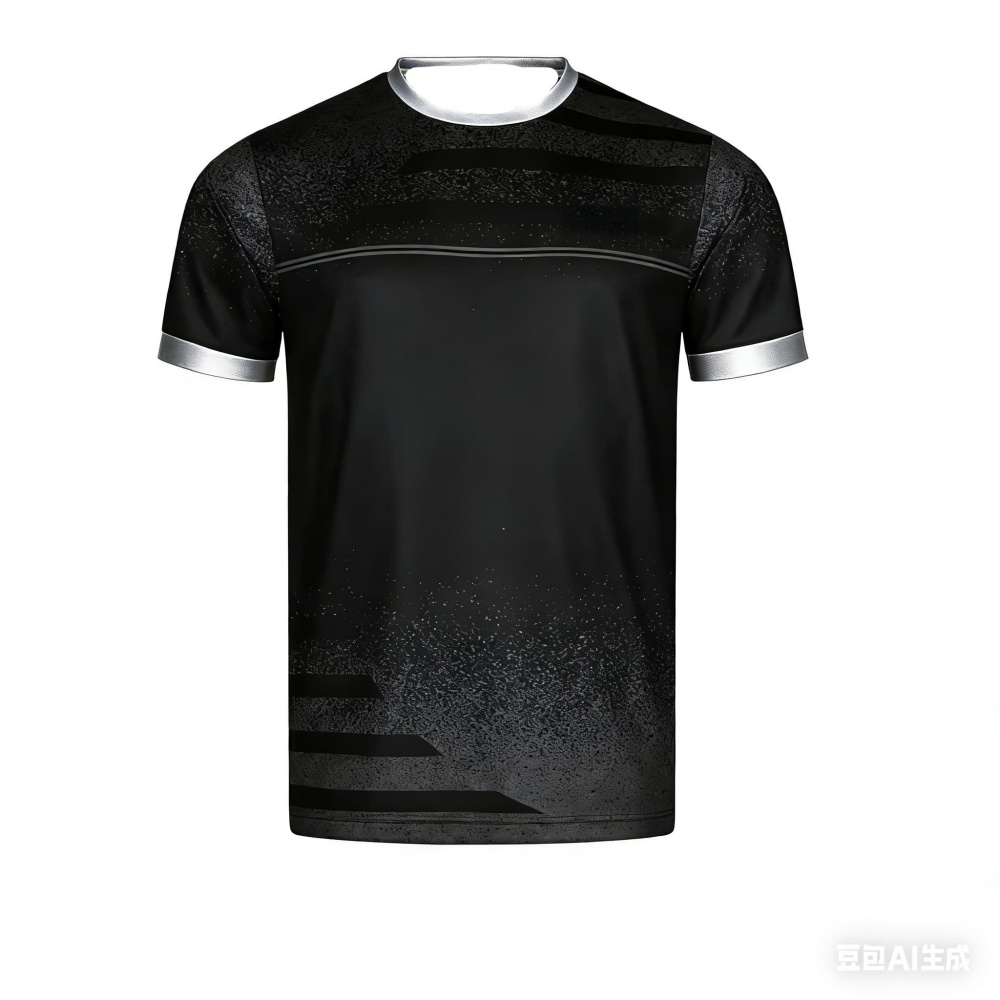 Table Tennis Shorts - 新しい男性卓球 Tシャツグラデーションパターンメンズ夏換気バドミントン Tシャツ卓球半袖速乾トップ