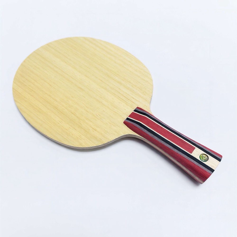 Table Tennis Custom Bat - Fan ZD ゴールデンロゴ カーボンファイバー卓球ラケット 攻撃用ロングハンドルグリップ付き 新入荷