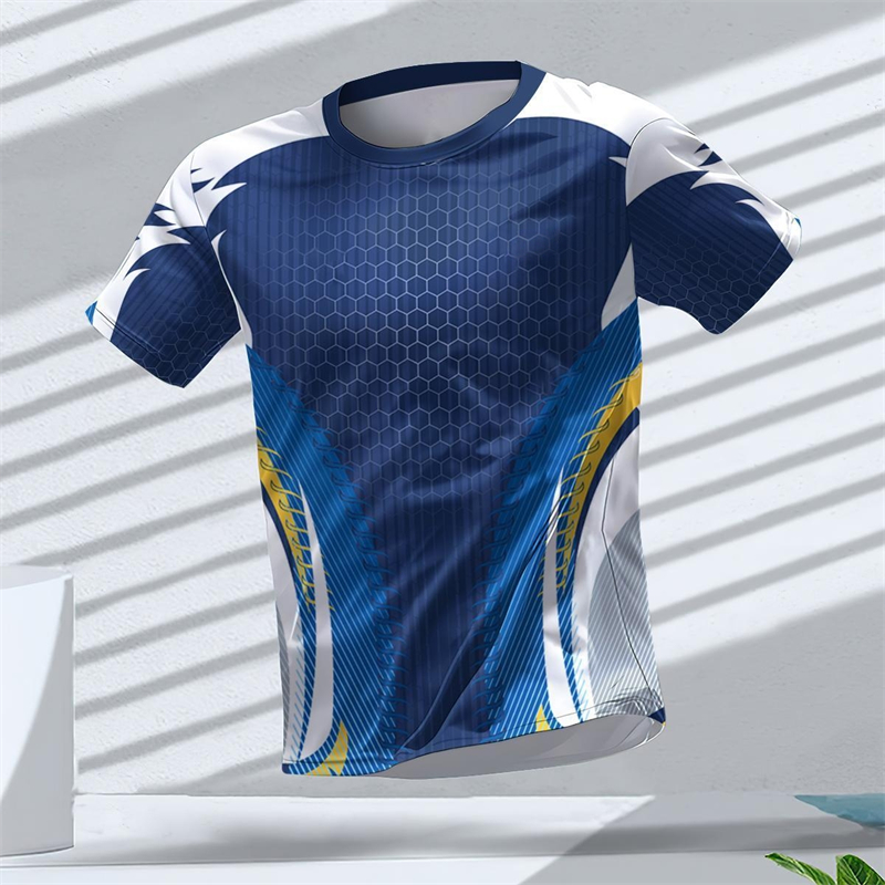 幾何学グラフィック 3D プリントスポーツ Tシャツ夏カジュ - Table Tennis Xu Xin のレビューと価格