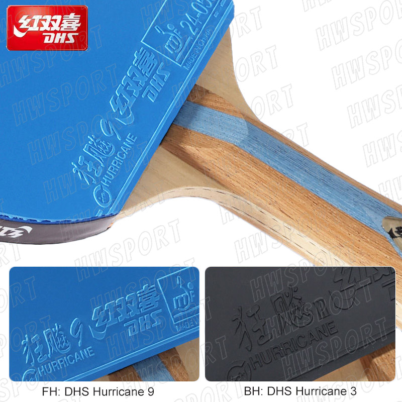 Dhs-テーブルテニスラケット、7つのスターッピングポンパド - Table Tennis Forehand のレビューと価格