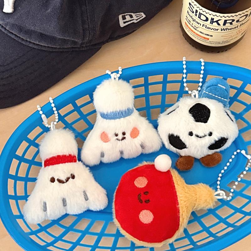 新しいかわいい漫画ぬいぐるみボール装飾人形ペンダントキーホル - Table Tennis Keychain のレビューと価格
