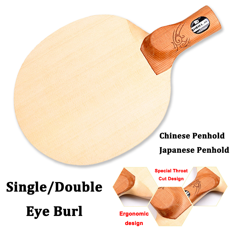 特別なスロートカットデザイン 1層ヒノキ卓球ブレード 8mm - Table Tennis In Chinese のレビューと価格