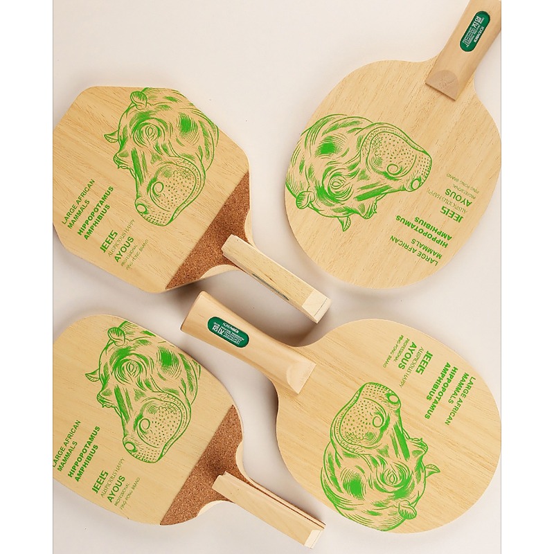 JEELS グリーンヒポ 1 プライ アヨウス卓球ブレード  - Table Tennis Paddles のレビューと価格