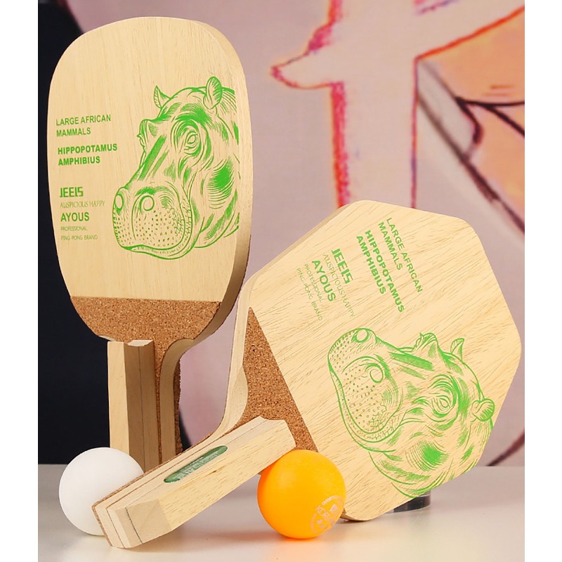 JEELS グリーンヒポ 1 プライ アヨウス卓球ブレード  - Table Tennis Paddles のレビューと価格