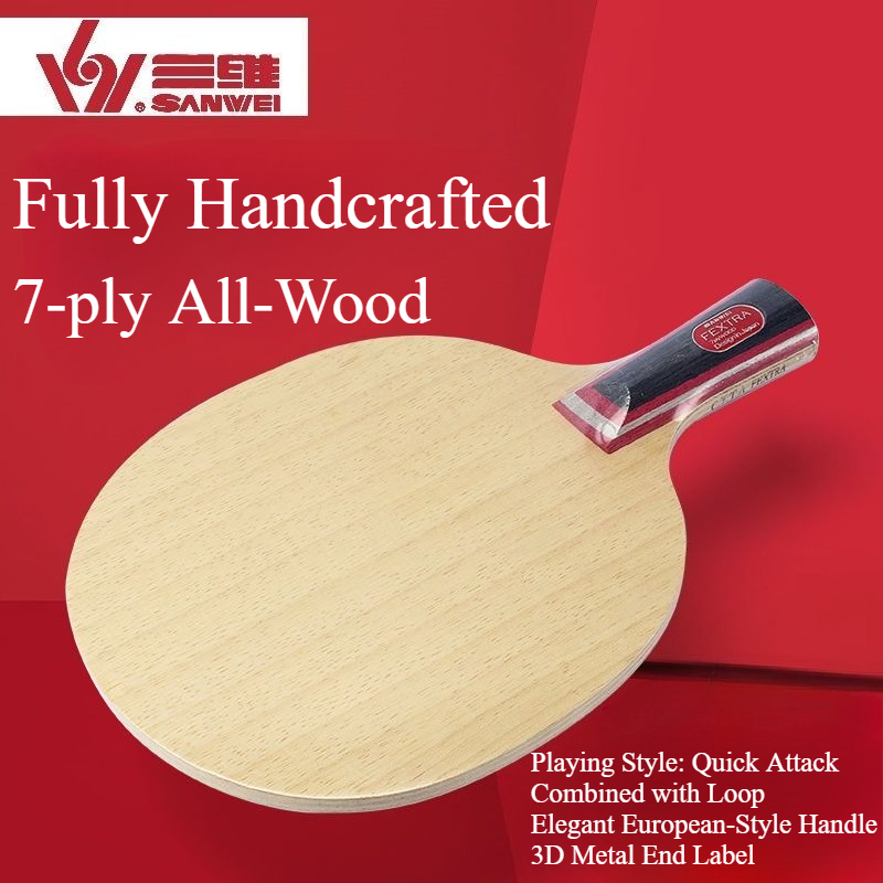 新しいSANWEI FEXTRA 7卓球ブレード7枚合板リム - Table Tennis Paddles のレビューと価格