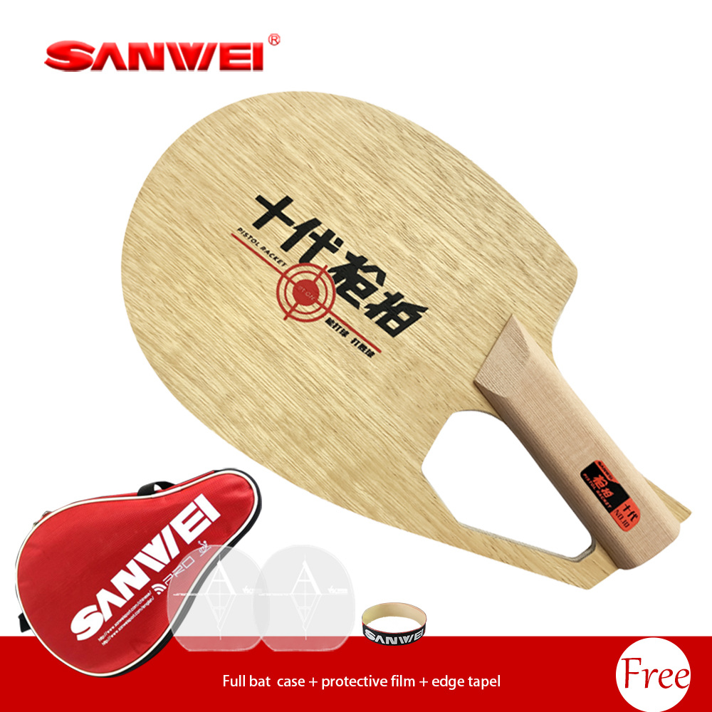 オリジナルSANWEI特許取得済みピストル型ラケットシェーク - Table Tennis Paddles のレビューと価格