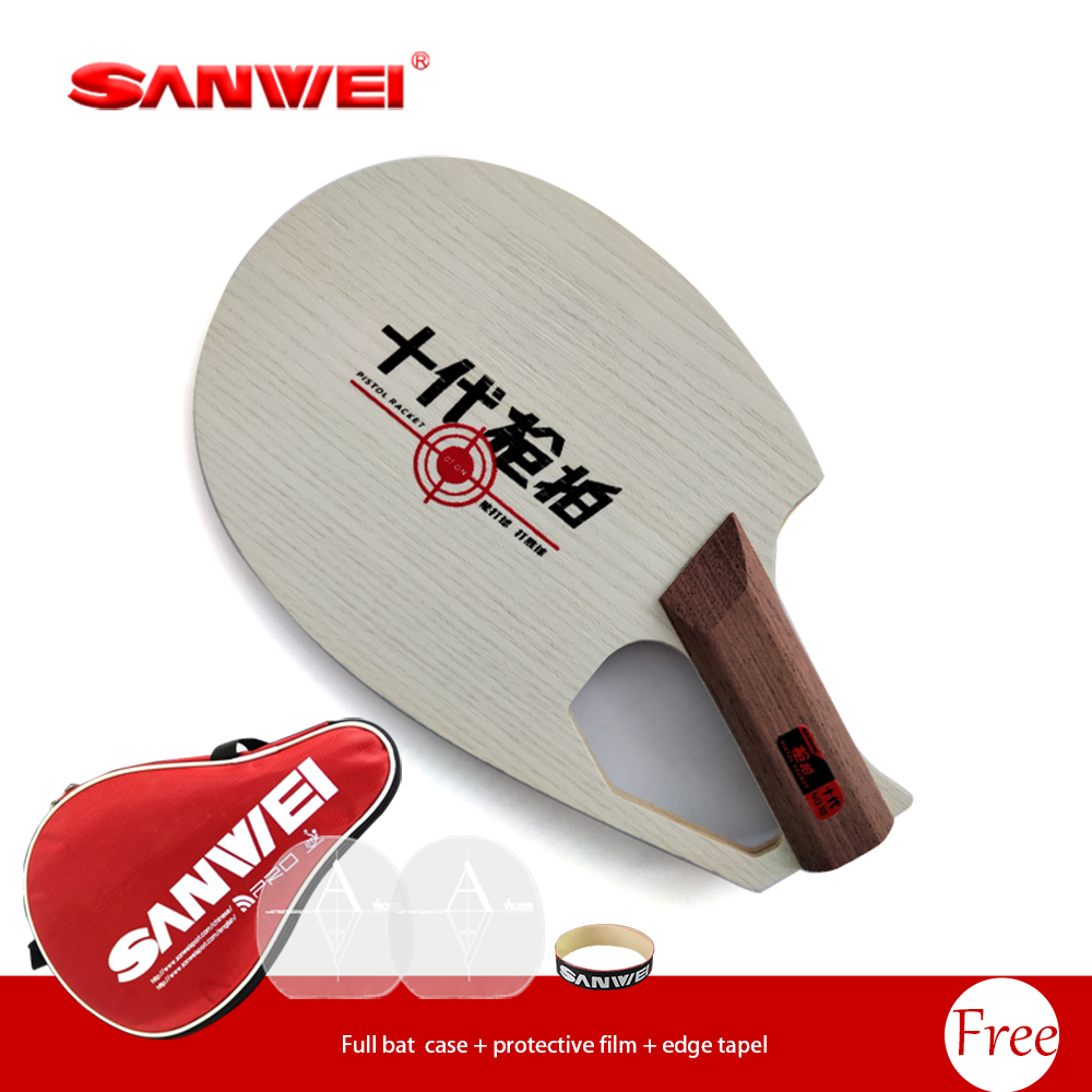 オリジナルSANWEI特許取得済みピストル型ラケットシェーク - Table Tennis Paddles のレビューと価格