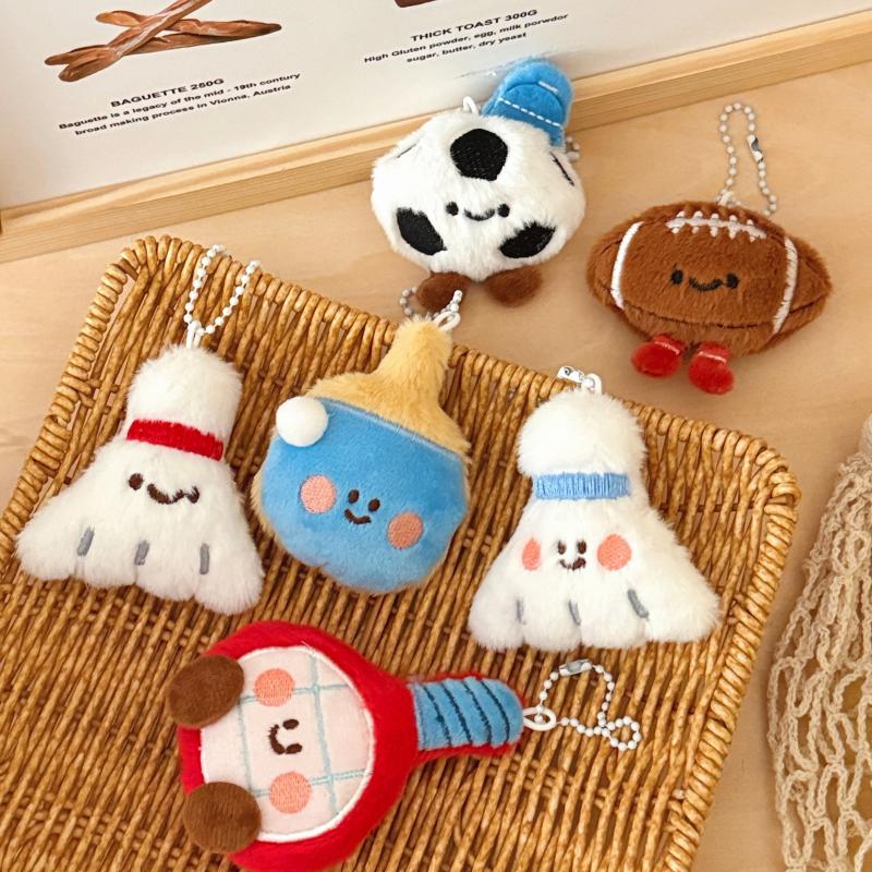 私の新しい可愛いサッカー卓球ラケットぬいぐるみおもちゃペンダ - Table Tennis Keychain のレビューと価格