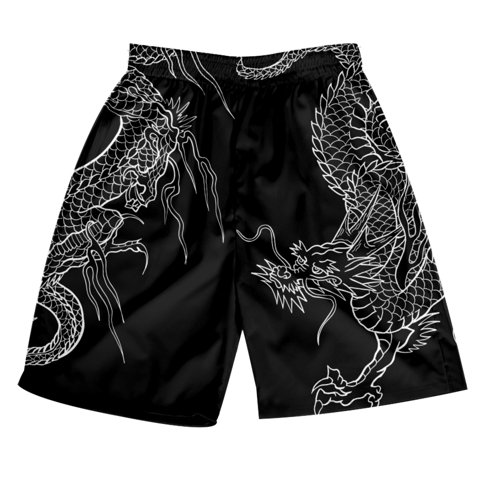 原宿ドラゴンプリント卓球ショーツ男性女性用速乾性大型サイズ  - Table Tennis Shorts のレビューと価格