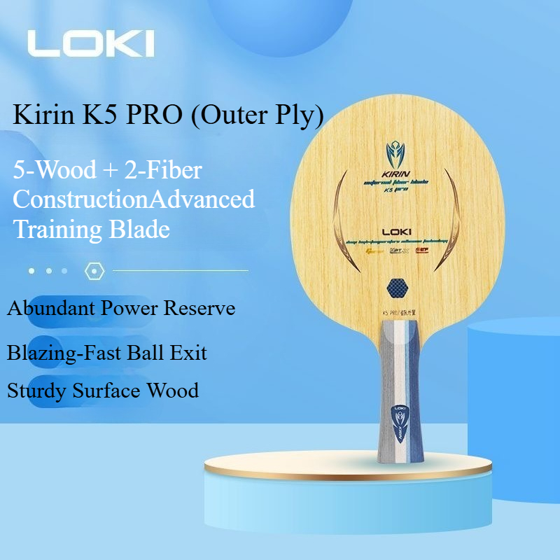LOKI キリン K5 PRO 卓球ラケット 5枚合板 2枚 - Table Tennis Paddles のレビューと価格