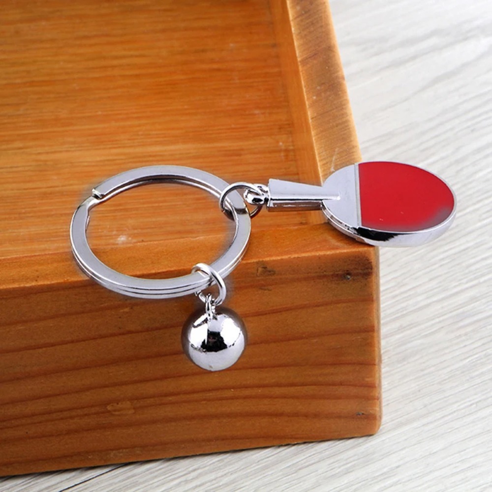 ミニピンポンバットボールキーホルダー 亜鉛合金製 ミニピンポ - Table Tennis Keychain のレビューと価格
