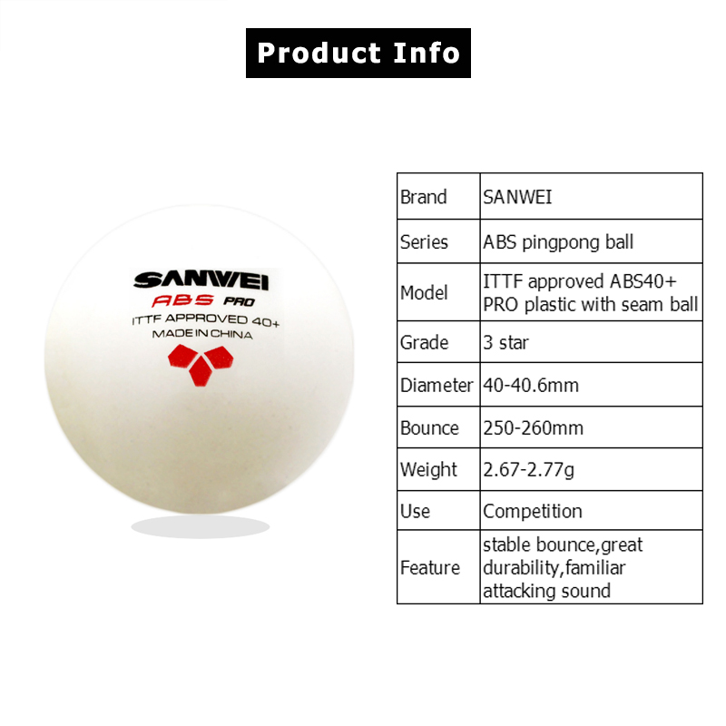 Sanwei abs pro-競技トレーニング用の40つの卓 - Donic Table Tennis Ball のレビューと価格