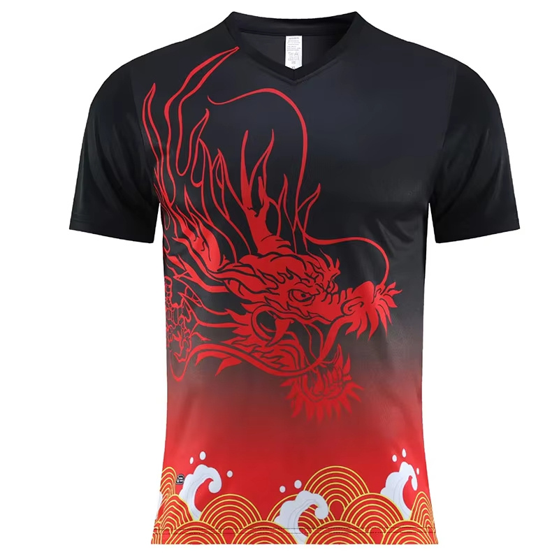男女兼用速乾卓球Tシャツ チームピンポン ジムフィットネスト - Table Tennis Xu Xin のレビューと価格