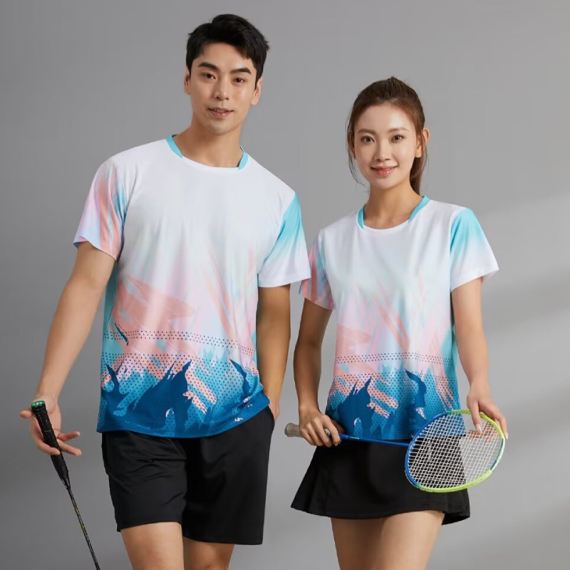 男性と女性のための卓球ジャージー,半袖スポーツTシャツ,3D - Table Tennis Jersey Design のレビューと価格