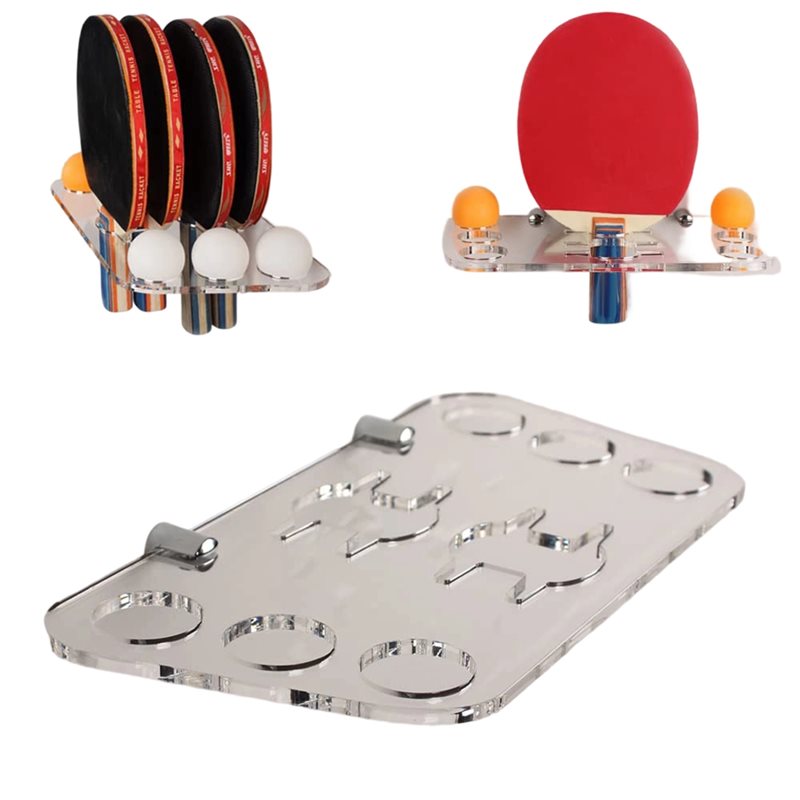 L71A 壁掛け卓球ラケットホルダー収納ラック パドル用 ゲ - Table Tennis Paddles のレビューと価格