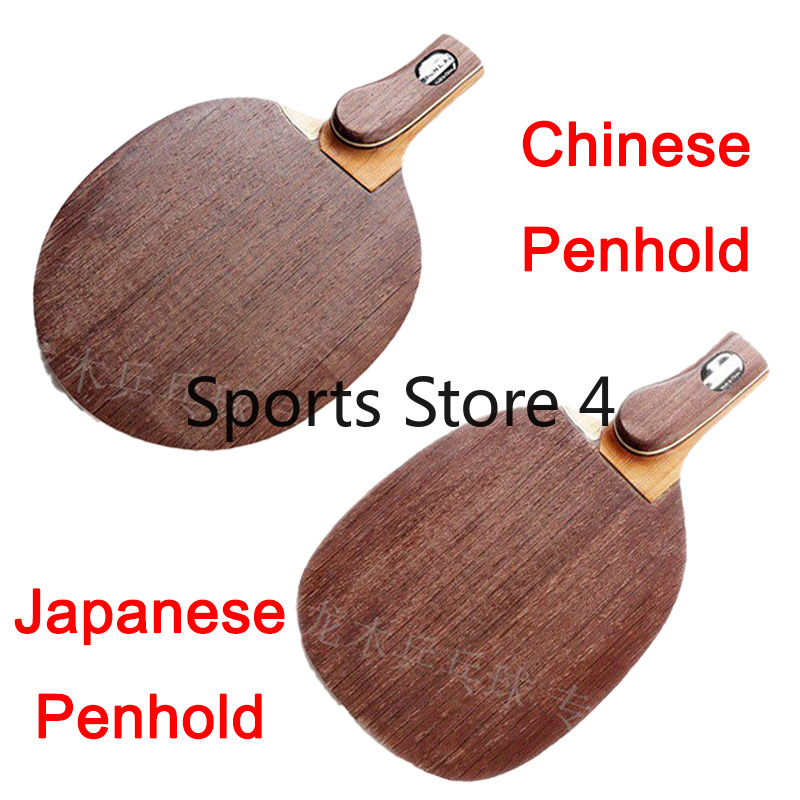 日本/中国製ペンホールド卓球ラケットカーボンチタンファイバー - Table Tennis In Chinese のレビューと価格