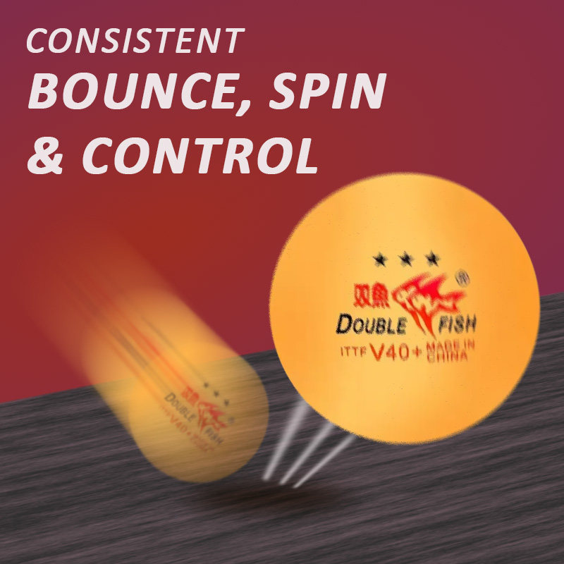 DOUBLE FISH 卓球ボール 3 スター V40+ ピ - Donic Table Tennis Ball のレビューと価格