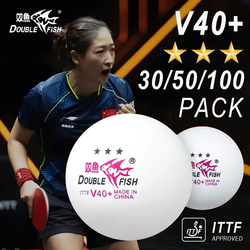 DOUBLE FISH 3 スター V40+ 30/50/1 - Donic Table Tennis Ball のレビューと価格