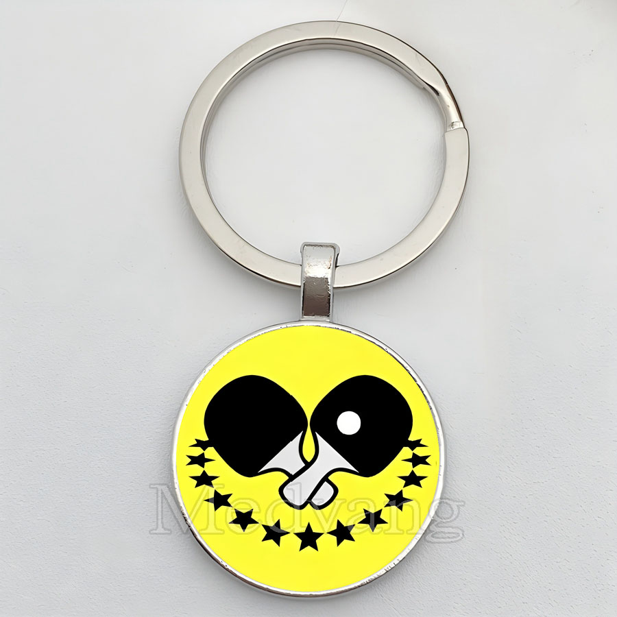 ピンポンキーホルダー卓球アスリートチャームジュエリーペンダン - Table Tennis Keychain のレビューと価格