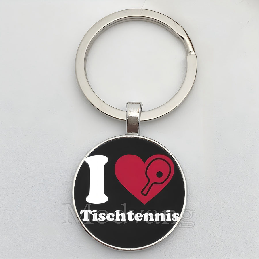 ピンポンキーホルダー卓球アスリートチャームジュエリーペンダン - Table Tennis Keychain のレビューと価格
