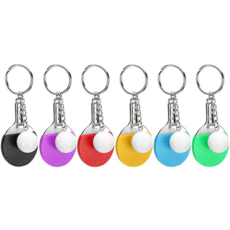 卓球ラケットキーホルダー バッグペンダント飾り 記念品ギフト - Table Tennis Keychain のレビューと価格