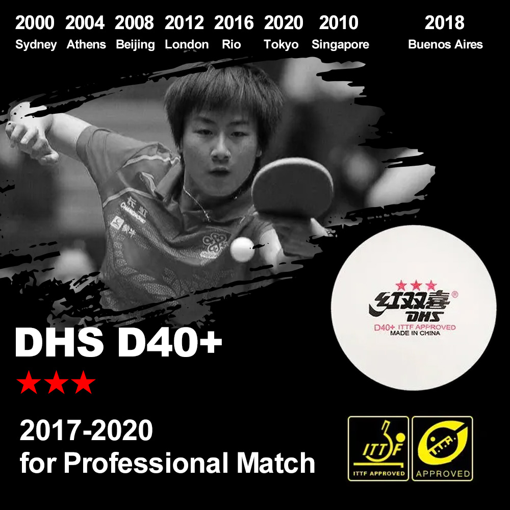 DHS D40+ DJ40+ 卓球ボール 3 スター ABS - Donic Table Tennis Ball のレビューと価格